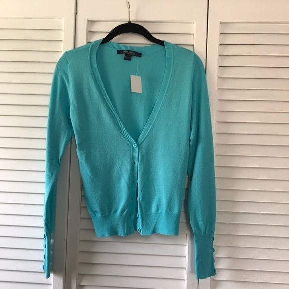 Bluenotes V-Neck Button Down Cardigan Size Large - Picture 1 of 4